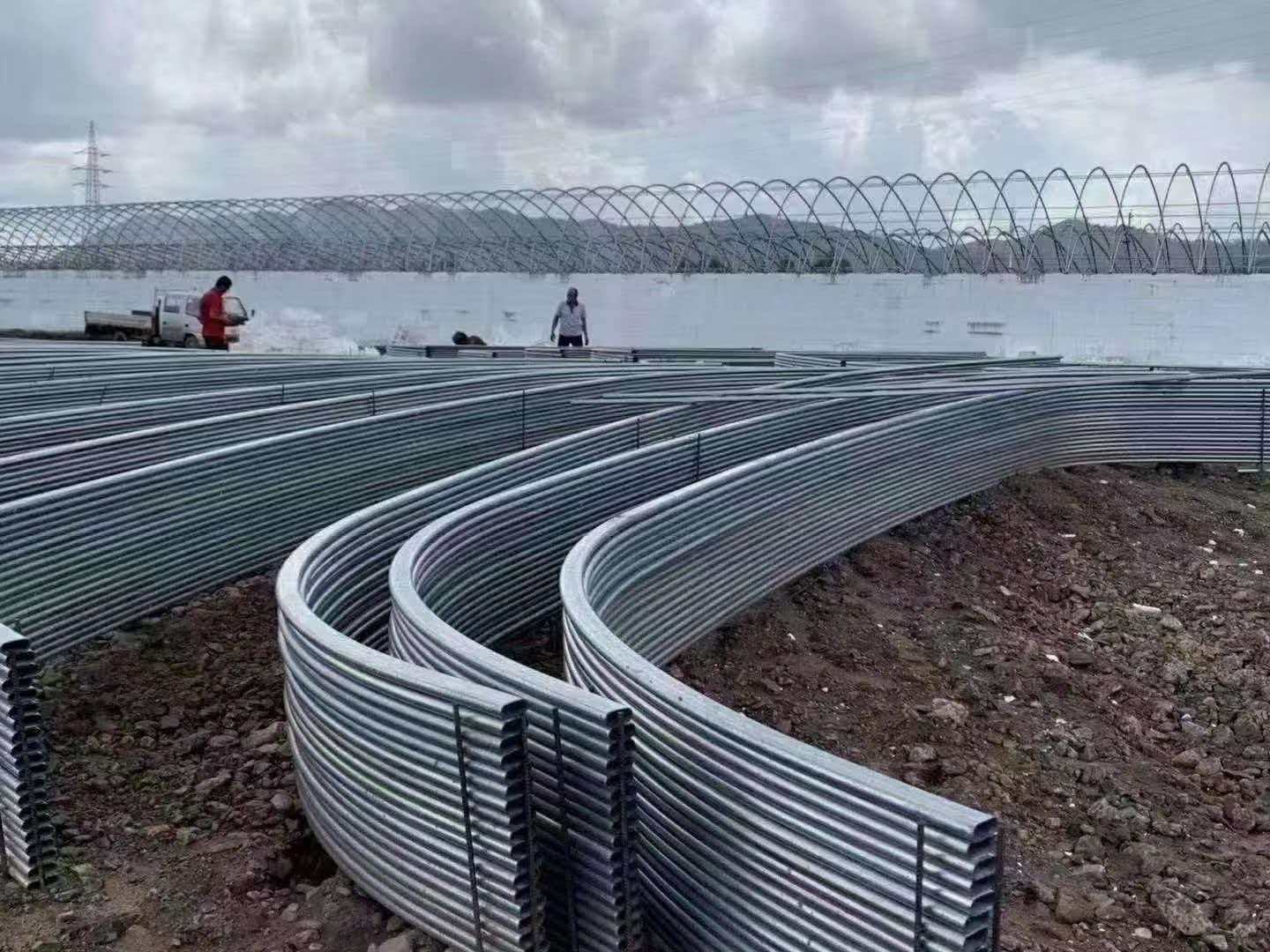 Plonasienis cinkuotas elipsinis vamzdis